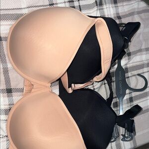 Vince Camuto Black and Tan Bra Duo